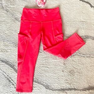 💕Athleta Coral Pink Sports Leggings SZ XXS